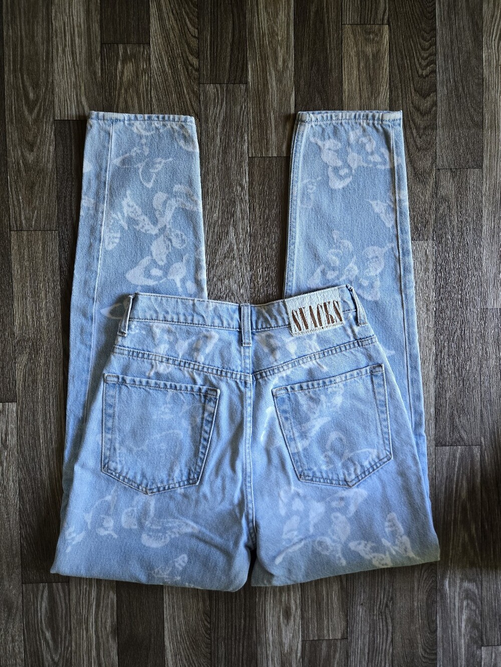MOTHER Snacks High Waisted Twizzy Skimp Jeans Bread & Butterfly Size 26 - Picture 6 of 13